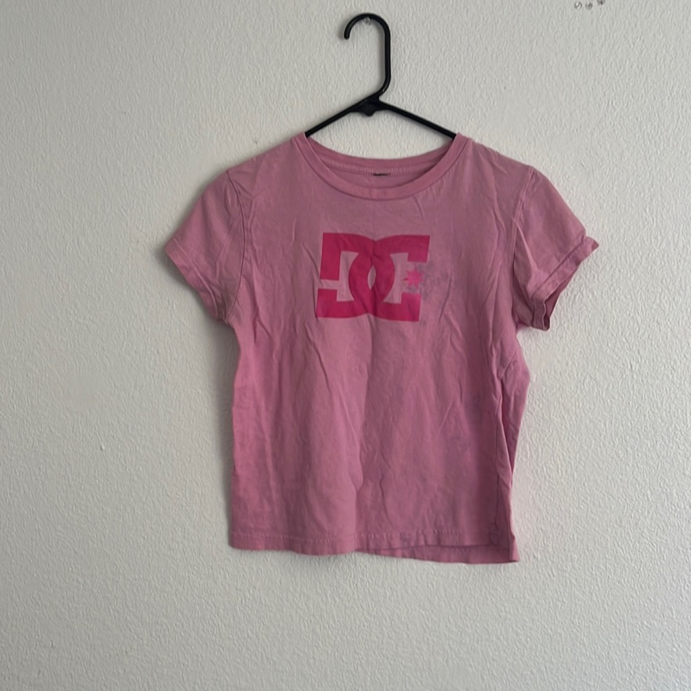 Pink dc baby tee